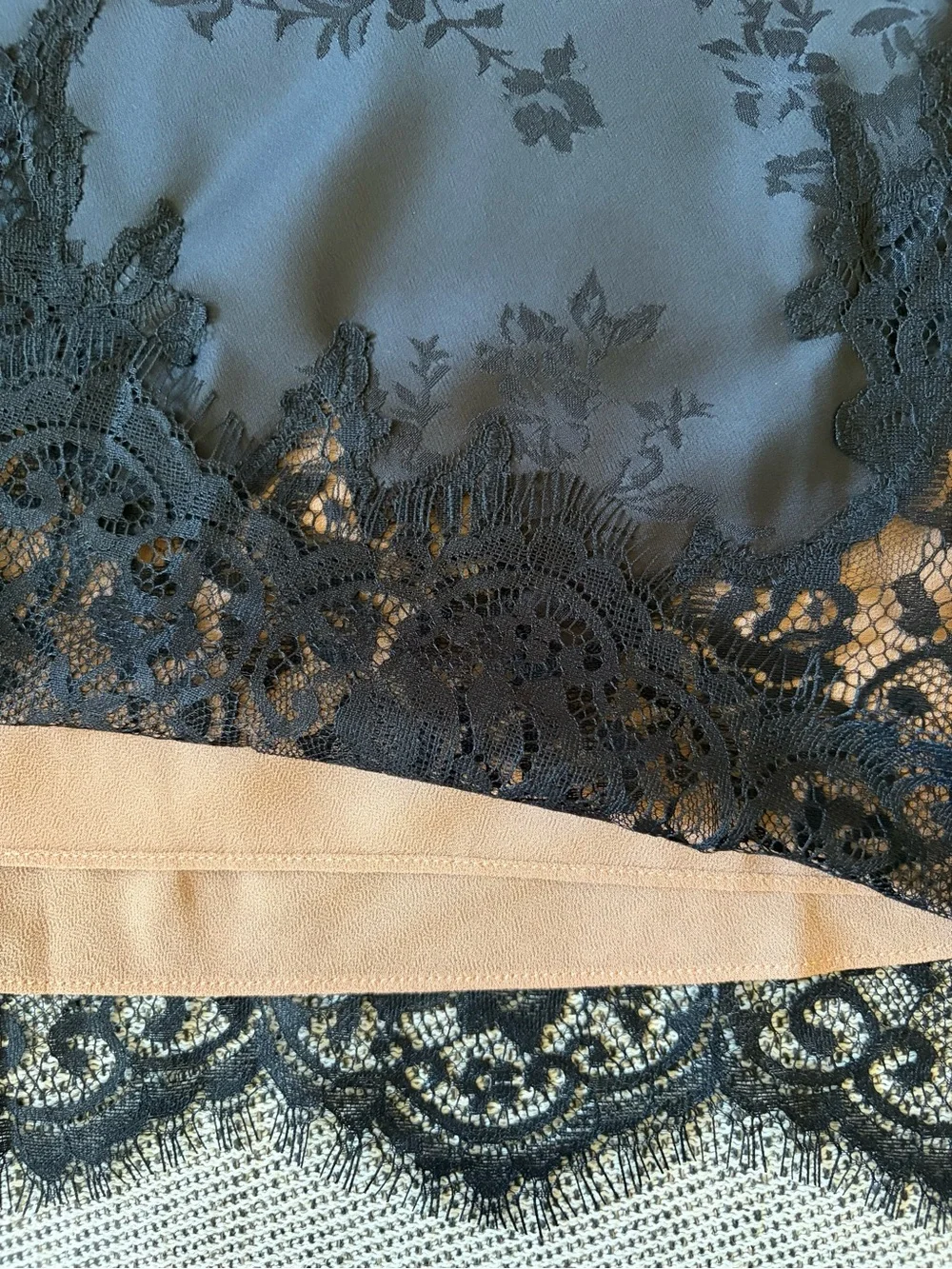 NEW Reformation Blache Mini Lace Dress Black Jacquard | size S - Picture 11 of 12